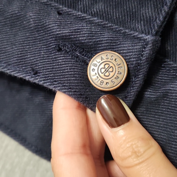 Vintage Bill Blass High Rise Baggy Relaxed Tapered Leg Purple Denim "Mom" Jeans - Picture 7 of 12